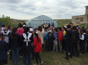 Getting into place for a group photo 